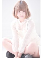 ミエル ヘア 新宿(miel hair)&nbsp;〈mielhair新宿〉重めバング　ワンカールボブ