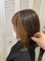 アドラーブル 万代店 (adorable)&nbsp;【デザインカラー】【インナーカラー】ベージュ×グレージュ10代