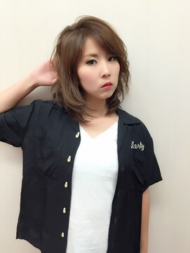 フレンズ 環状通東店(friend's) カッコいいミディアムならこれ！アッシュベージュ　7