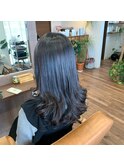 20代30代40代大人かわいいゆるふわ愛されパーマロング黒髪