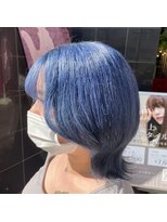 アース 豊橋店(HAIR&MAKE EARTH) 韓国風キレイめブルー