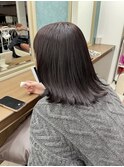 ブリーチなし!ピンクラベンダーカラー