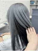 【adept北千住エリスタイル】シルバーの逆インナーカラー
