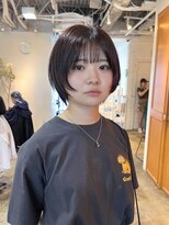 グリーン 渋谷(green)&nbsp;黒髪/グレーベージュ/ボブ/レイヤー/前髪カット/髪質改善