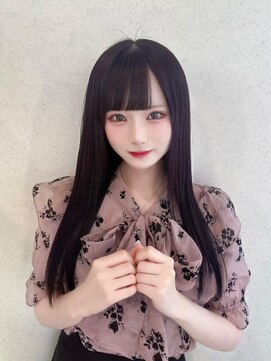 ユーフォリア 渋谷グランデ(Euphoria SHIBUYA GRANDE) ラベンダーブラック　暗髪 黒髪 ナチュラルストレート