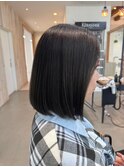大人マッシュショート丸みショート黒髪ショートベリーショート