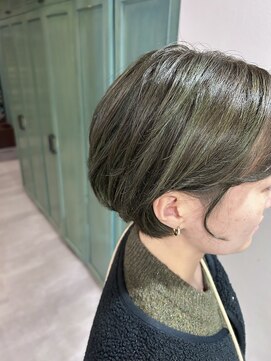 ヘアサロン ナノ(hair salon nano) ショートボブ/丸みショート/白髪ぼかし/ハイライトカラー