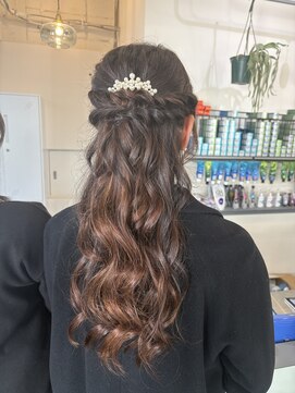 ピノ(pino.) long halfup hairset ♪