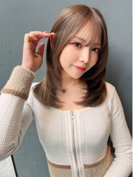 アールサロン 心斎橋(RrSALON)の写真/<ナノスチームトリートメント付>お手頃価格で外国人風カラー等トレンドstyleを実現*[心斎橋/大阪/学割U24]