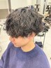 《Haruki限定》メンズカット+ニュアンスパーマ+眉毛カット　￥12100 