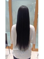 ビーズカラー イオンタウン米沢駅前店&nbsp;トーンダウン黒髪★ナチュラルブラウン２トーン/5