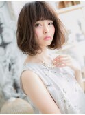 フレンチカジュアルくせ毛風小顔抜け感ボブh4上尾20代30代40代
