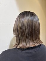 オーガニックマインド 坂戸 鶴ヶ島(organic+mind)&nbsp;冬の透明感◎ナチュラルハイライト×アッシュグレージュ小顔ヘア