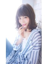 カナロアバイボニークチュール(KANALOAbyBONNY COUTURE)&nbsp;ミディアムくびれヘア・くびれ外ハネ・ミディアムボブ