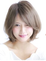 デイズ(days)&nbsp;大人可愛いひし形ショートボブ/アッシュベージュカラー