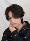 【ニュアンスフェザーパーマ】ニュアンスセンターパート
