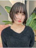 ココアベージュ/オリーブグレー/小顔/大阪/梅田/レイヤーボブ