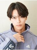 シースルーコンマヘア　フェザーパーマ