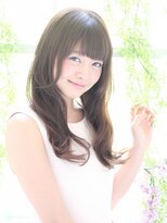 クィーンズガーデンバイケーツーギンザ(QUEEN’S GARDEN by K two GINZA)&nbsp;[K-two銀座]上品ナチュラルロング～大人かわいい小顔バング～