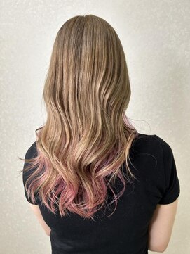 美容室 ハルミ ヘア リゾート 川口店(Harumi Hair Resort) 前髪/アンブレラカラー/こなれミディ/イメチェン/ウェーブパーマ