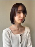 プツッとラインが可愛い姫カット/ボブスタイル【植木】高円寺