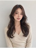 無造作ミディアムレイヤー 韓国【TELA HAIR南柏店】