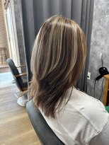 テーラヘアー 袖ヶ浦2号店(TELA HAIR)&nbsp;ミディアムレイヤー×ハイライト