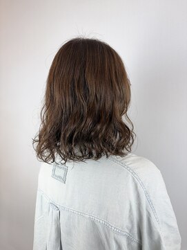 ヘアデザイン アンジェロカフェ(Hair Design Angelo cafe) ボブパーマ/アッシュベージュ【20代30代40代】