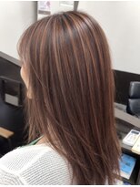 ヘアーズクレッセント(CRESCENT)&nbsp;オレンジブラウン＋ハイライト