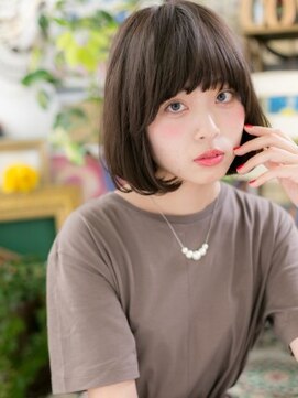 カバーヘア ブリス 大宮西口(COVER HAIR bliss) *bliss大宮*耳かけが◎シンプルワンカール大人ボブa