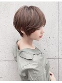 【THiRD 浅野】ピンクブラウンショート