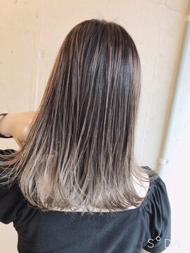 エイト 福岡天神店(EIGHT fukuoka) 【EIGHT福岡】nabe_long_バレイヤージュミルクティMK