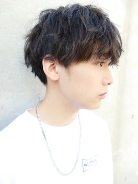 フィフス(fifth) スパイラルパーマ×フェザーマッシュ