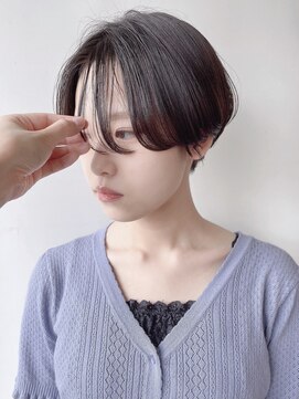 モリオフロムロンドン 原宿本店(morio from London) 【morio 原宿】黒髪ハンサムショート　刈り上げ　前髪なし