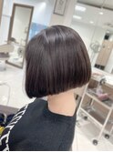 コーヒーブラウンのフラットボブ★★