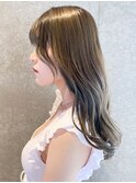 ベージュ ロング_くびれヘアビタミンカラー_ba342161