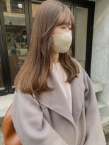 コフィー バイ メルト 吉祥寺(cofy by melt)&nbsp;【中澤彩乃】シフォンベージュブリーチなしレイヤー前髪韓国風