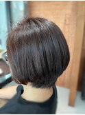 大人ショート　ヘッドスパ　髪質改善　ツヤカラー