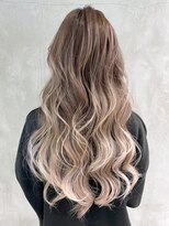 アルバム 渋谷パルコ(ALBUM) ロングバレイヤージュ_ホワイトグレージュネビージュ_ba314201