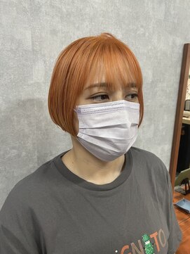 シールドヘアー 沖縄 新都心(C'LD Hair) 【 C’LD 】お客様スタイル_ぷっつりラインのマッシュショート