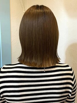 リコ 池袋東口店(Liko) イエローベージュ　外ハネボブ【Liko/池袋東口店/南池袋公園隣】