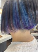 大人可愛い☆マリンカラー×インナーカラー