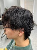 ツイストスパイラルパーマツイストパーマメンズパーマ刈り上げ