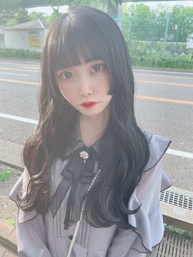 リルミー(Lilme) ブルーブラック　姫カット　ぱっつん前髪　＊Lilme＊