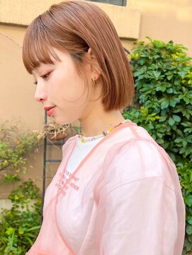 ディッセンバー 渋谷(December) オレンジブラウン/ブリーチなし/ボブ/学割U24