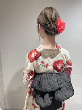 マーシュ 梅田(marshu) 浴衣ヘアアレンジ★シニオンアレンジ