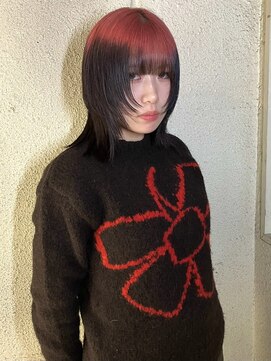 ノートエートル 西金沢(Nought etre) 10代20代韓国ブリーチハイトーンデザインカラーレイヤーカット