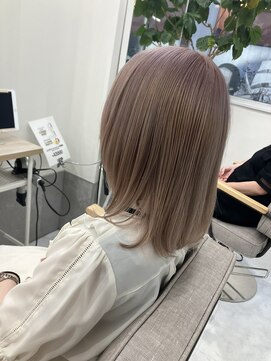 ミエルヘアーエスト 新宿店(mielhair est) ピンクグレージュ