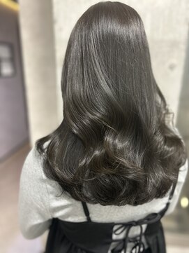 ルノン(LUNON) ダークグレージュ/オリーブ/カーキ/ブリーチなし/透明感カラー