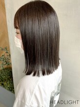 アーサス バイ ヘッドライト 御殿場店(ursus by HEADLIGHT) ナチュラルストレートロブ外ハネボブミニウルフマロンベージュ